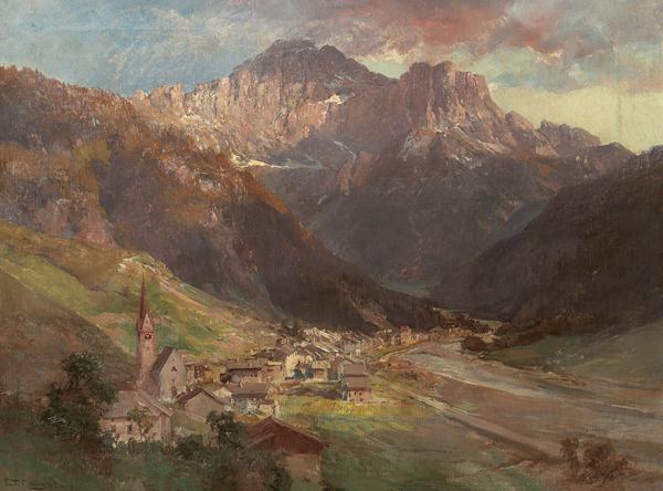 Edward Theodore Compton Monte Civetta oil painting picture